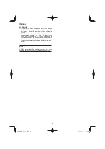 Preview for 16 page of HIKOKI SV 12SH Handling Instructions Manual