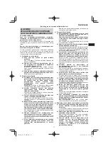 Preview for 17 page of HIKOKI SV 12SH Handling Instructions Manual