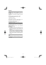 Preview for 24 page of HIKOKI SV 12SH Handling Instructions Manual