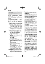 Preview for 32 page of HIKOKI SV 12SH Handling Instructions Manual