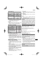 Preview for 73 page of HIKOKI SV 12SH Handling Instructions Manual