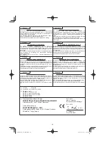 Preview for 86 page of HIKOKI SV 12SH Handling Instructions Manual