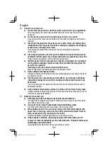 Preview for 24 page of HIKOKI SV 1813DA Handling Instructions Manual