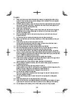 Preview for 26 page of HIKOKI SV 1813DA Handling Instructions Manual