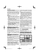 Preview for 66 page of HIKOKI UR 18DSML Handling Instructions Manual