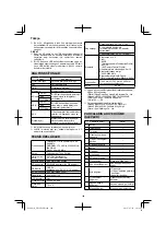 Preview for 146 page of HIKOKI UR 18DSML Handling Instructions Manual