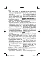 Preview for 18 page of HIKOKI UV 3628DA Handling Instructions Manual