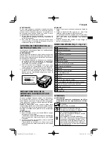 Preview for 31 page of HIKOKI UV 3628DA Handling Instructions Manual