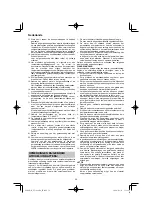 Preview for 52 page of HIKOKI UV 3628DA Handling Instructions Manual