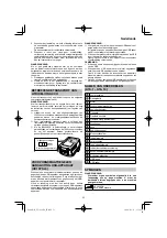 Preview for 53 page of HIKOKI UV 3628DA Handling Instructions Manual