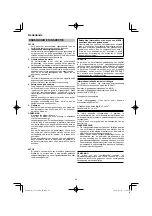 Preview for 58 page of HIKOKI UV 3628DA Handling Instructions Manual