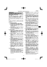 Preview for 103 page of HIKOKI UV 3628DA Handling Instructions Manual