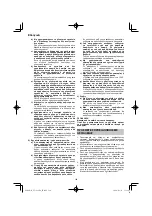 Preview for 124 page of HIKOKI UV 3628DA Handling Instructions Manual