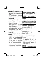 Preview for 144 page of HIKOKI UV 3628DA Handling Instructions Manual