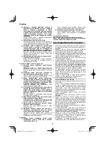 Preview for 158 page of HIKOKI UV 3628DA Handling Instructions Manual