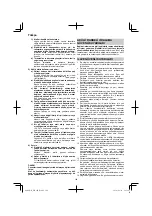 Preview for 104 page of HIKOKI WH 14DJL Handling Instructions Manual