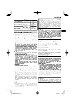 Preview for 39 page of HIKOKI WH 18DA Handling Instructions Manual