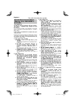 Preview for 40 page of HIKOKI WH 18DA Handling Instructions Manual