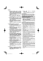 Preview for 62 page of HIKOKI WH 18DA Handling Instructions Manual