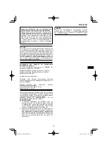 Preview for 89 page of HIKOKI WH 18DA Handling Instructions Manual