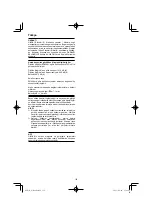 Preview for 118 page of HIKOKI WH 18DA Handling Instructions Manual