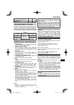 Preview for 131 page of HIKOKI WH 18DA Handling Instructions Manual