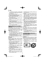 Preview for 156 page of HIKOKI WH 18DA Handling Instructions Manual