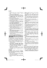 Preview for 60 page of HIKOKI WH 18DF Handling Instructions Manual