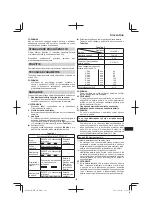 Preview for 129 page of HIKOKI WH 18DF Handling Instructions Manual