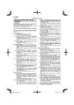 Preview for 2 page of HIKOKI WR 14VE Handling Instructions Manual