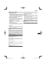 Preview for 59 page of HIKOKI WR 14VE Handling Instructions Manual