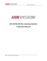 HIKVISION DS-2CC511P(N)-A Technical Manual preview