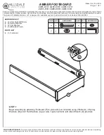 Hillsdale Furniture AMBR-JQFB Quick Start Manual preview