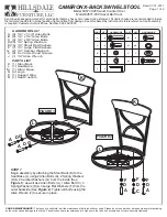 Preview for 1 page of Hillsdale Furniture CAMERON X-BACK 4671-826 Quick Start Manual