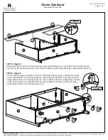 Preview for 4 page of Hillsdale Furniture Clarion Sideboard Manual