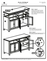 Preview for 5 page of Hillsdale Furniture Clarion Sideboard Manual