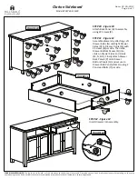 Preview for 6 page of Hillsdale Furniture Clarion Sideboard Manual