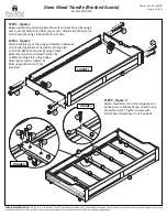 Preview for 2 page of Hillsdale Furniture Dana Wood Trundle 2000-030 Quick Start Manual