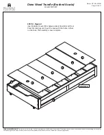 Preview for 3 page of Hillsdale Furniture Dana Wood Trundle 2000-030 Quick Start Manual