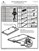 Preview for 1 page of Hillsdale Furniture Delaney 2009-460 Manual