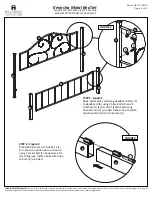 Preview for 2 page of Hillsdale Furniture Kenosha 103703-110944 Quick Start Manual