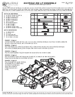 Preview for 2 page of Hillsdale Furniture MAYFIELD 1259-650 Manual