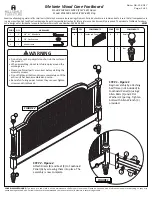 Preview for 2 page of Hillsdale Furniture Melanie 104159-114026 Quick Start Manual