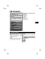 Preview for 99 page of Hilti PMC 36 Operating Instructions Manual