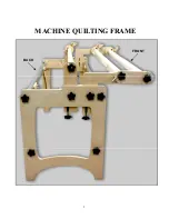 Preview for 2 page of Hinterberg Design Machine quilting frame Instructions Manual