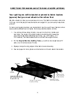 Preview for 24 page of Hinterberg Design Machine quilting frame Instructions Manual