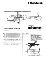 Preview for 1 page of Hirobo Lama SA-315B Instruction Manual