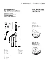 Hirschmann Car Communication AUTA 4000 F 419 L Installation Instructions preview