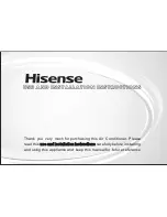 Hisense AMW2-16U4SGC1 Installation Manual preview