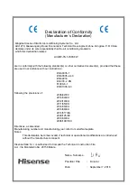 Preview for 3 page of Hisense AVWW-114FKFW Installation And Maintenance Manual